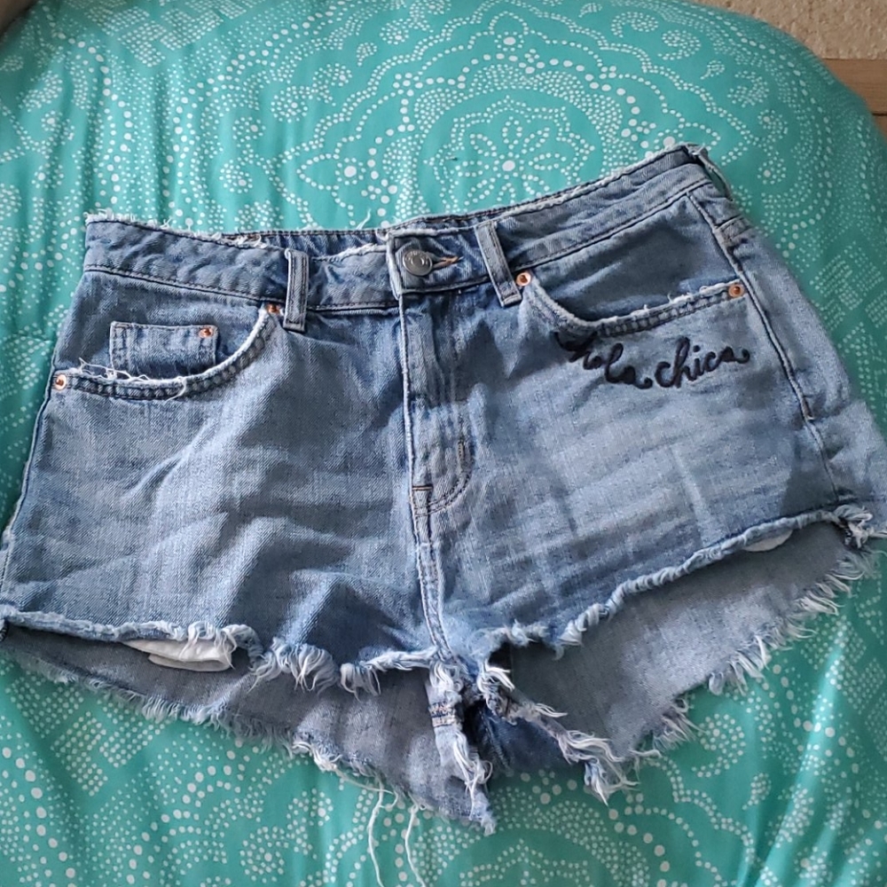 Super Cut-Off Denim Shorts